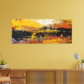 Faultline of Fire and Night キャンバスプリント (インサイチュ (リビング))