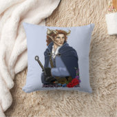 Faun Horned Fae Fantasy  クッション (ブランケット)