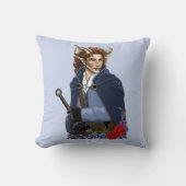 Faun Horned Fae Fantasy  クッション (正面)