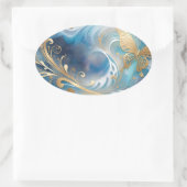 Fauna 1 - 001 楕円形シール (バッグ)