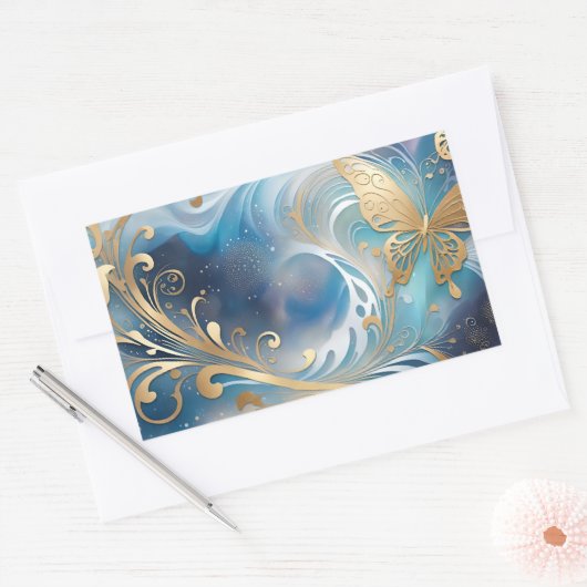 Fauna 1 - 001 長方形シール (封筒)