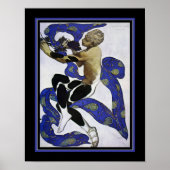 "Faune" ca.1912 Art Nouveau ポスター (正面)