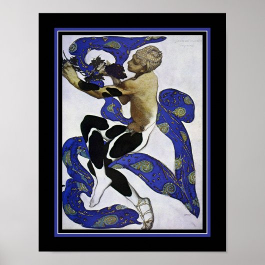 "Faune" ca.1912 Art Nouveau ポスター (正面)