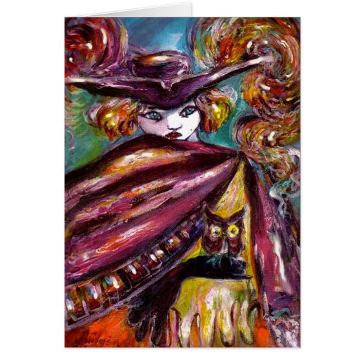 FAUSTミステリアスなマスクトリコーンとフクロウのハロウィン (正面)