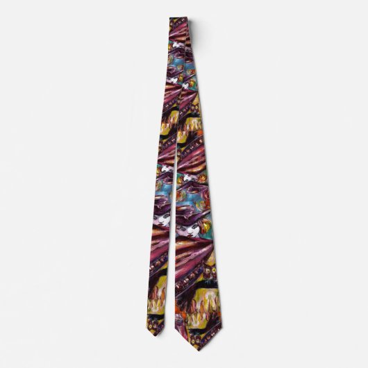 FAUST /トリコーンとフクロウのミステリアスなマスク ネクタイ (裏面)