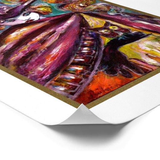 FAUST /トリコーンとフクロウのミステリアスなマスク ポスター (角)