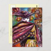 FAUST /トリコーンとフクロウのミステリアスなマスク ポストカード (正面/裏面)