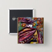 FAUST /トリコーンとフクロウのミステリアスなマスク 缶バッジ (正面&裏面)