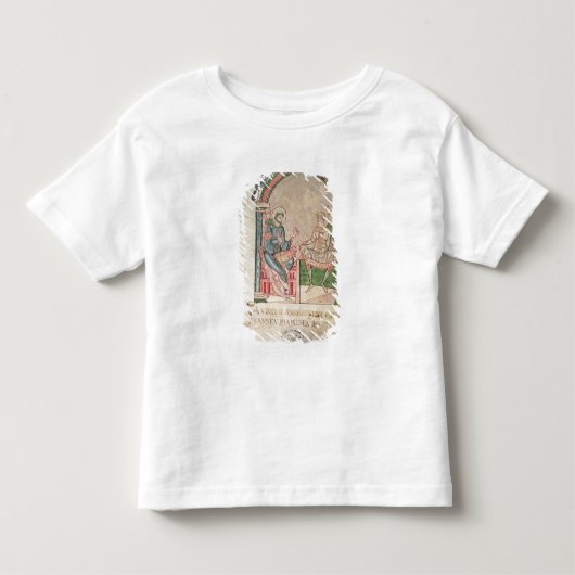 Faustusと論争するセントオーガスティン トドラーTシャツ (正面)