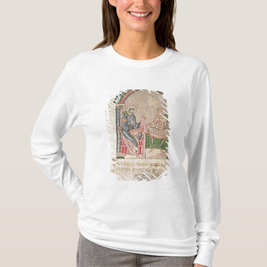 Faustusと論争するセントオーガスティン Tシャツ (正面)