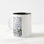 Faustus Quote (B&W)博士 ツートーンマグカップ (正面左)