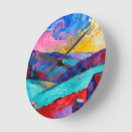 Fauvism ラウンド壁時計
