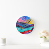 Fauvism ラウンド壁時計 (ホーム)