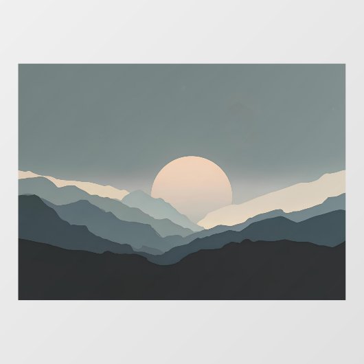 Fauvist Horizon | Charcoal Moon ADA Mini M タンク ウィンドウサイン (シート)