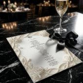 Faux 3D Sculpted Plaster Floral Border メニュー