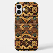 Faux Aztec wood grain Case-Mate iPhoneケース (裏面)