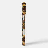 Faux Aztec wood grain Case-Mate iPhoneケース (裏面 / 右)