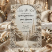 Faux Bas-Relief Carved Floral Archway セーブザデート