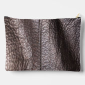 Faux Black Leather Print Cut Sew Bag アクセサリーポーチ (裏面)