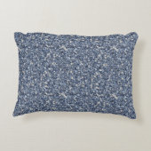 Faux Blue Glitter Cream Denim  アクセントクッション (裏面)