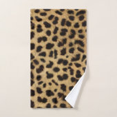 Faux Cheetah Animal Skin バスタオルセット (ハンドタオル)