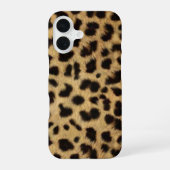 Faux Cheetah Skin iPhone 16ケース (裏面)