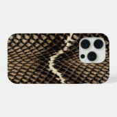 Faux Cobra Snake Skin iPhoneケース (裏面横)