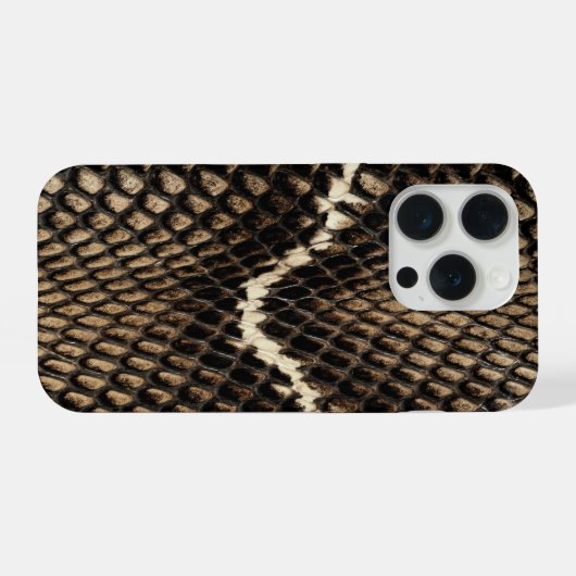 Faux Cobra Snake Skin iPhoneケース (裏面横)