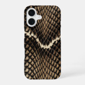 Faux Cobra Snake Skin iPhone 16ケース (裏面)
