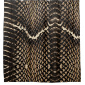 Faux Cobra Snakeskin シャワーカーテン (正面)