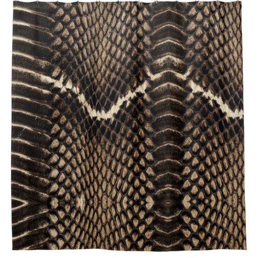 Faux Cobra Snakeskin シャワーカーテン (正面)