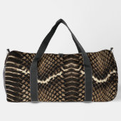 Faux Cobra Snakeskin ダッフルバッグ (裏面)