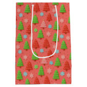 Faux Cookies in Clay Christmas Gift Wrap ミディアムペーパーバッグ (裏面)