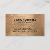 Faux Copper Gold Foil Your Logo 名刺 (裏面)