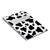 Faux Cow Hide Spiral Photo Notebook ノートブック (右側)