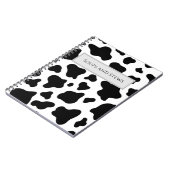 Faux Cow Hide Spiral Photo Notebook ノートブック (左側)