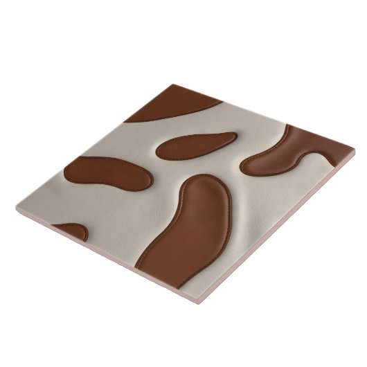 Faux Cow Leather Modern Luxury Elegant Collection タイル (側面)