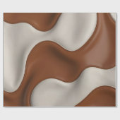 Faux Cow Leather Popular Luxury Elegant Collection ラッピングペーパー (フラット)