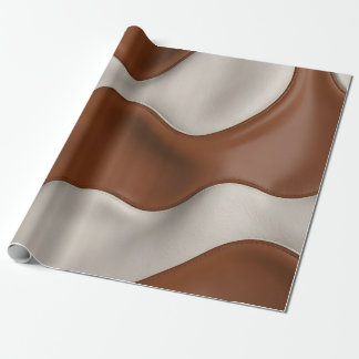 Faux Cow Leather Popular Luxury Elegant Collection ラッピングペーパー