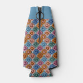 Faux Crochet Multicolored Stitches Bottle Cooler ボトルクーラー (裏面)