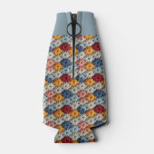 Faux Crochet Multicolored Stitches Bottle Cooler ボトルクーラー (裏面)