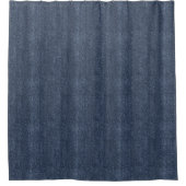 Faux Denim Blue Jean シャワーカーテン (正面)