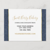 Faux Denim Blue Jean ポストカード (正面)