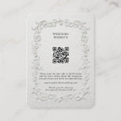 Faux Embossed Floral Enclosure Card エンクロージャーカード (正面)