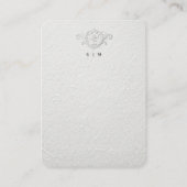 Faux Embossed Floral Enclosure Card エンクロージャーカード (裏面)