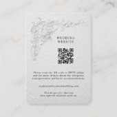 Faux Embossed Floral Enclosure Card エンクロージャーカード (正面)