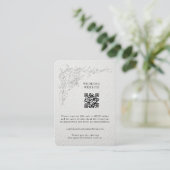 Faux Embossed Floral Enclosure Card エンクロージャーカード (スタンド正面)