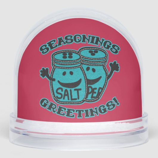 Faux Felt Style Salt & Pepper Seasonings Greetings (正面)