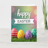 Faux Glitter Easter Joy Card カード (正面)