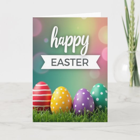 Faux Glitter Easter Joy Card カード (正面)